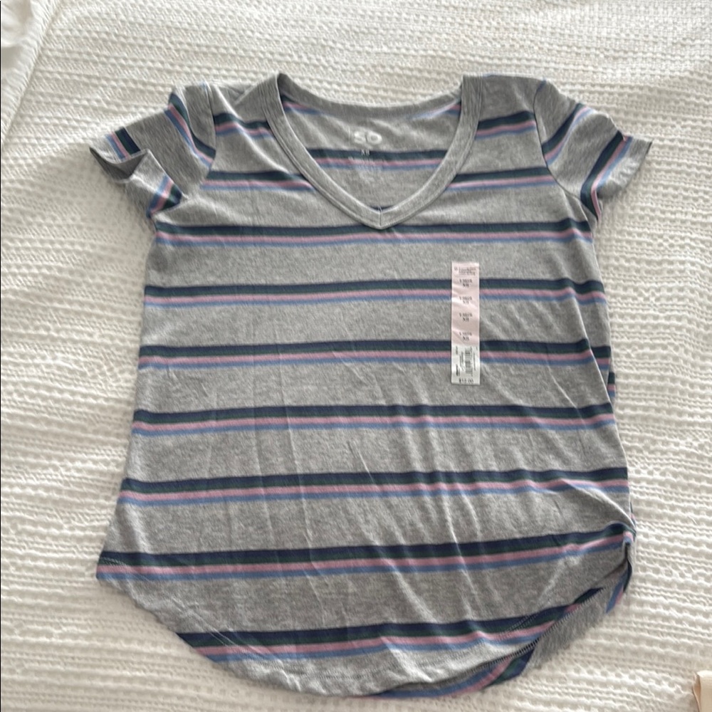 Sonoma Gray and Blue Short Sleeve Tee